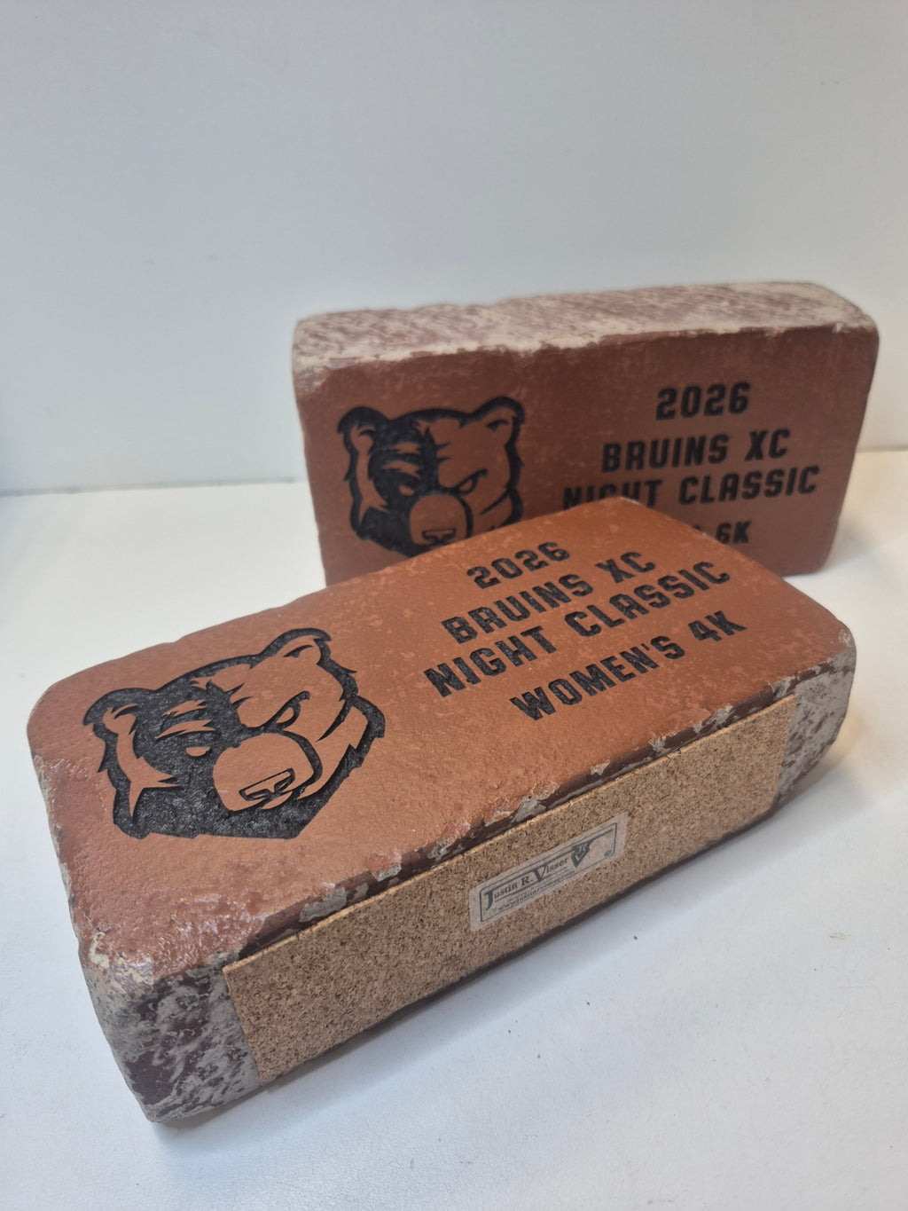 Engraved Brick Athletic and Sports Awards with Logo and Custom Text