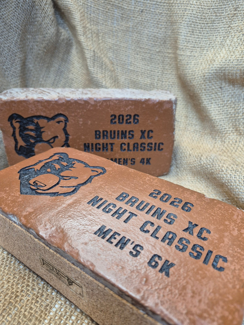 Engraved Brick Athletic and Sports Awards with Logo and Custom Text