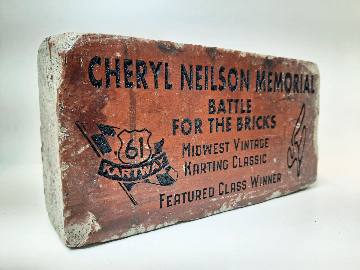 Engraved Brick Athletic and Sports Awards with Logo and Custom Text
