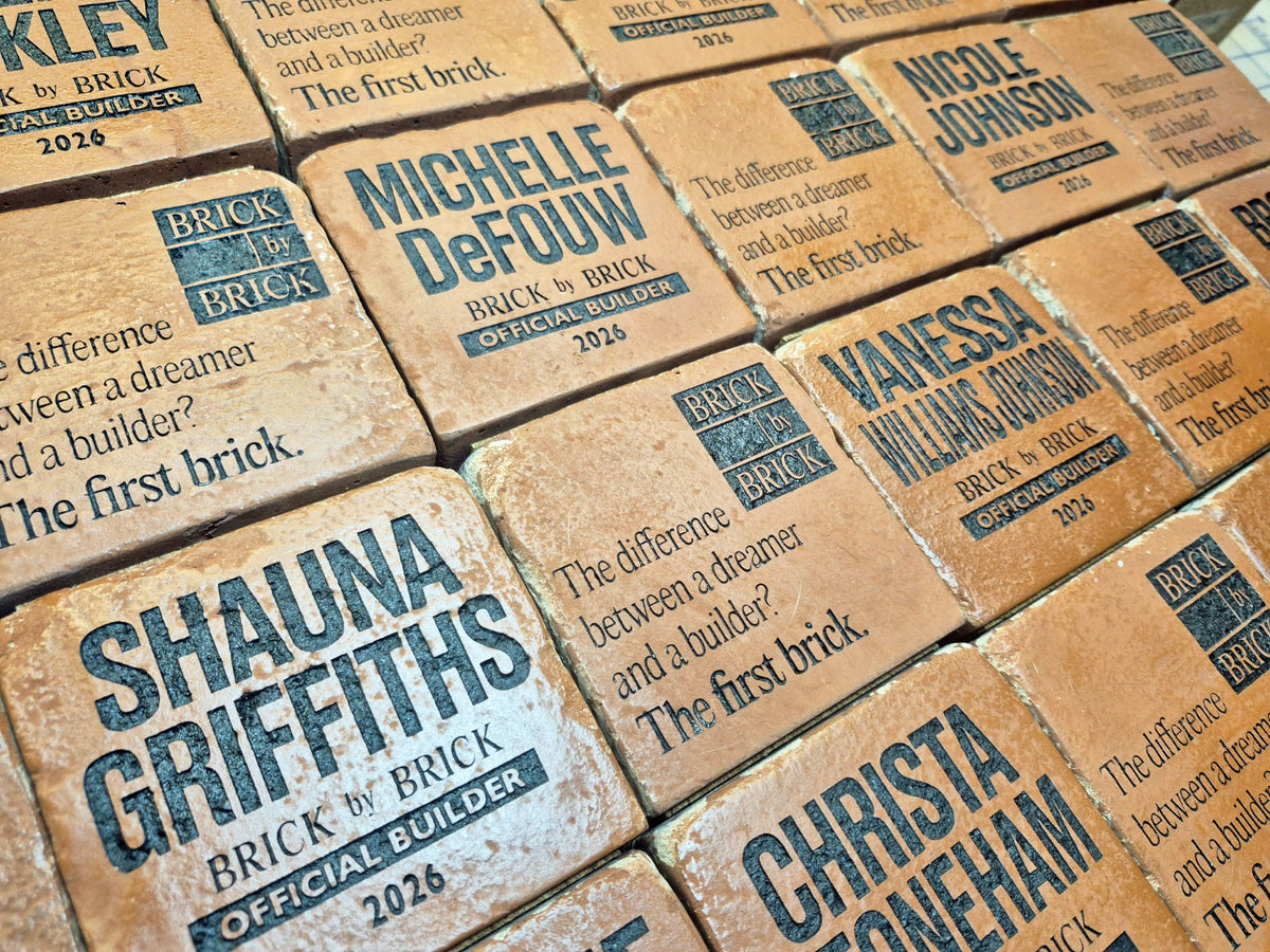 Engraved Brick Awards with Logo and Custom Text