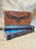 We The People Eagle Engraved Brick Bookend For Home, Office, or Library